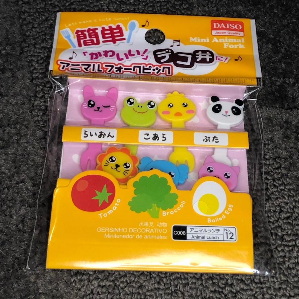 Kawaii Animals Bento / Lunch Box Fork / Picks Decoration Mini Forks Rabbit Frog